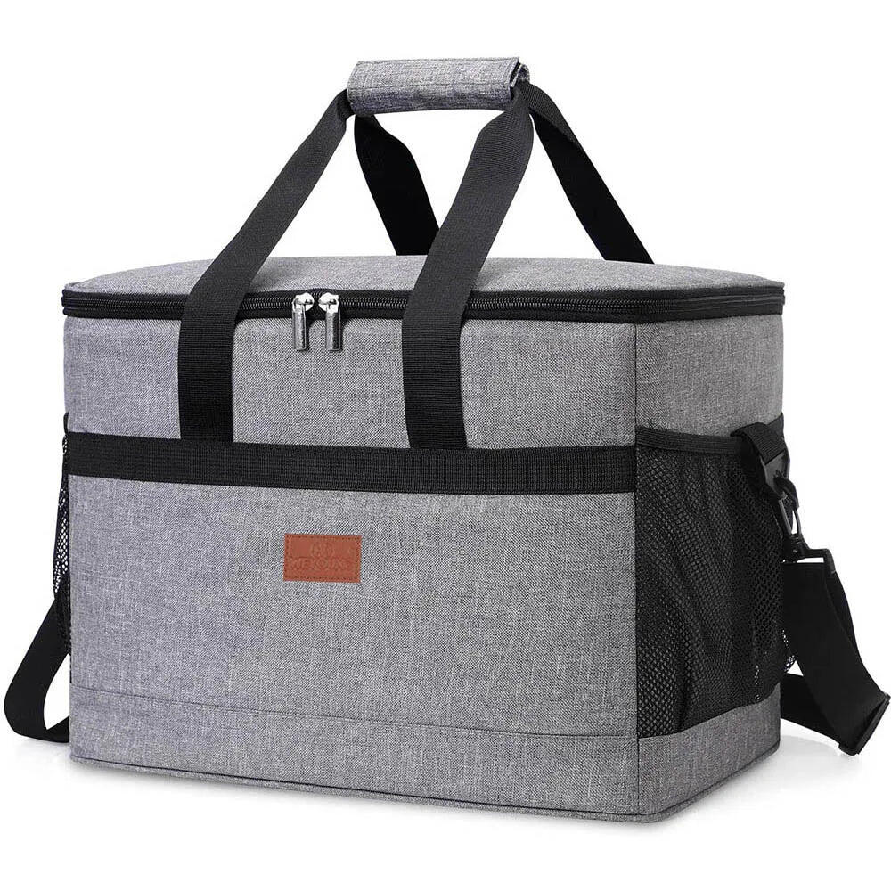 NNEOBA 32L Large Soft Cooler Bag with Hard Liner Grey