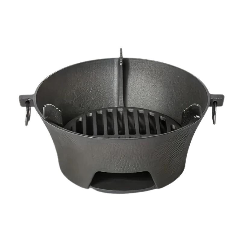 NNETM Cast Iron Charcoal Stove Rack for Outdoor Use