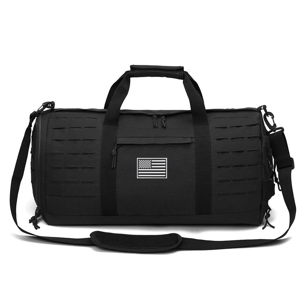 NNEOBA 40L Tactical Sports Gym Travel Duffel Bag Black