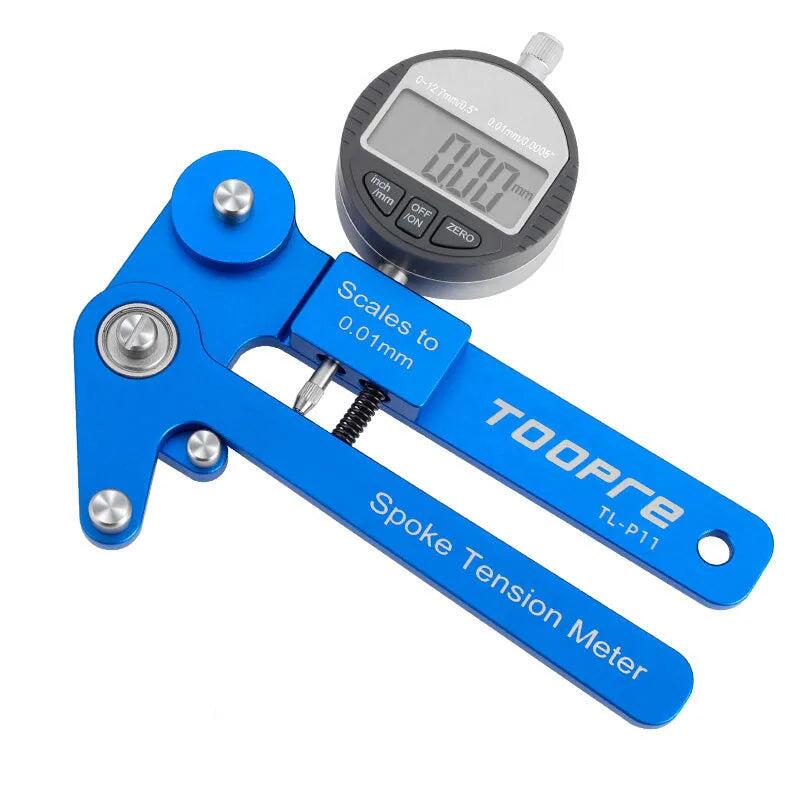 NNEOBA Digital Mechanical Bicycle Spoke Tensiometer Rim Alignment Blue