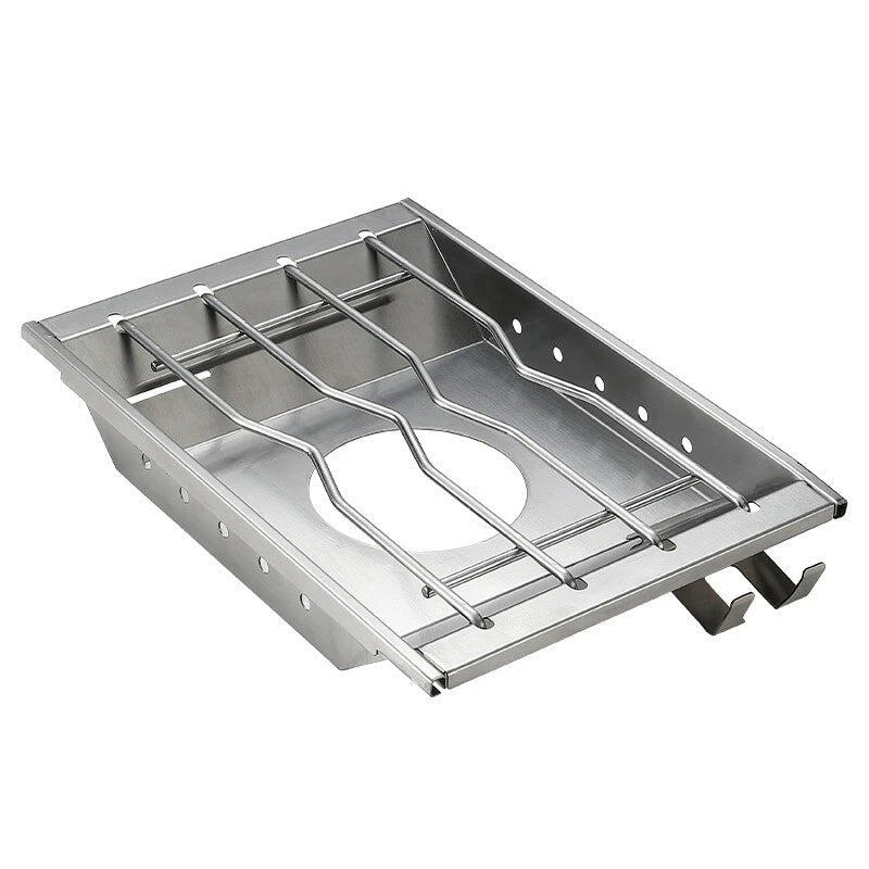 NNEOBA Stainless Steel Camping Furnace Plate Stove Frame