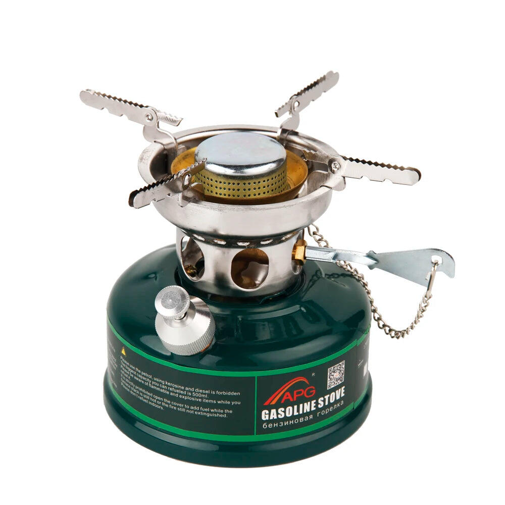 NNEOBA Camping Gasoline Oil Stove with Silencer Green