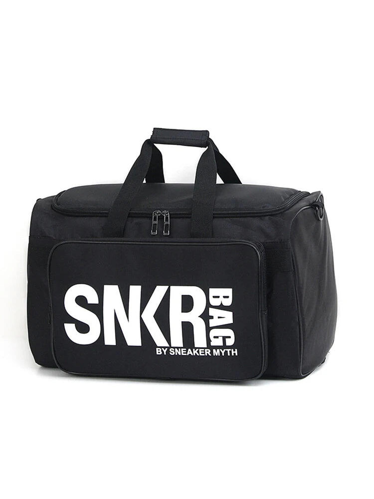 NNEOBA 35L Sports Travel Bag with Green Interior Black