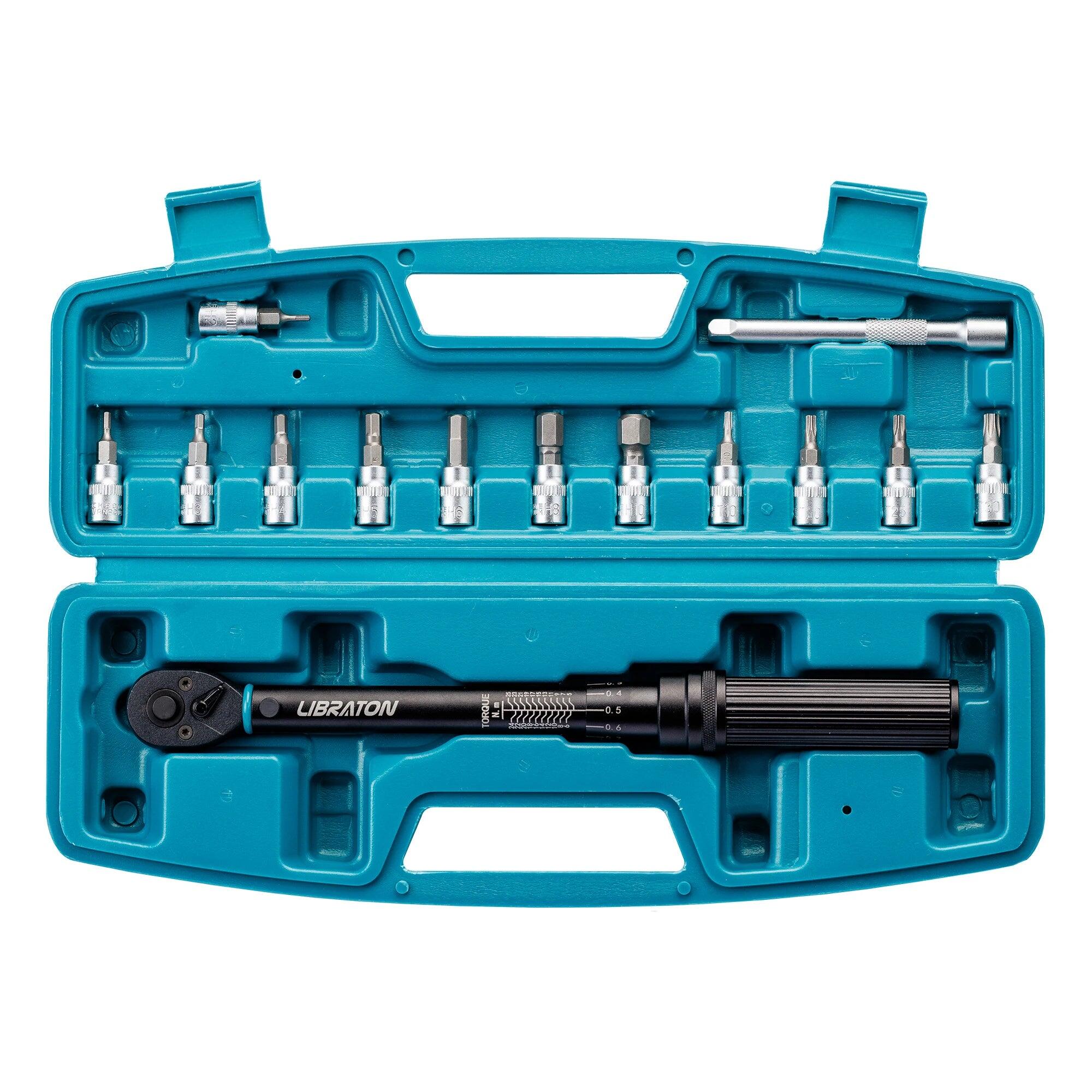 NNEOBA 14-Piece Bike Torque Wrench Set Blue