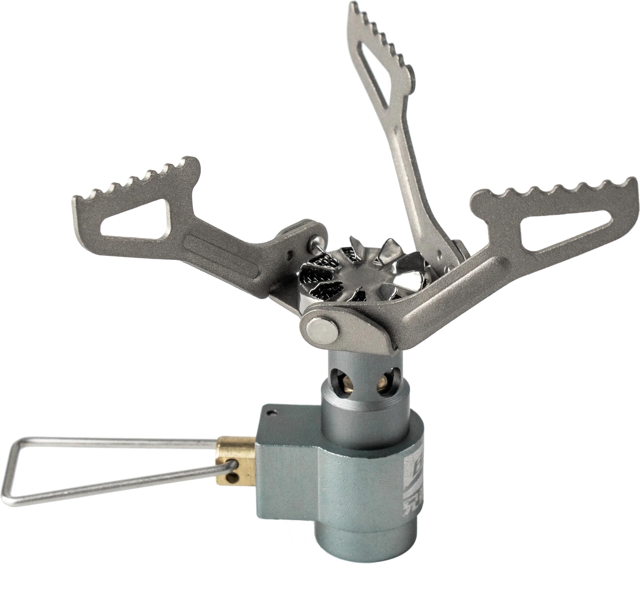 NNEOBA Mini Camping Gas Burner Pocket Stove Grey