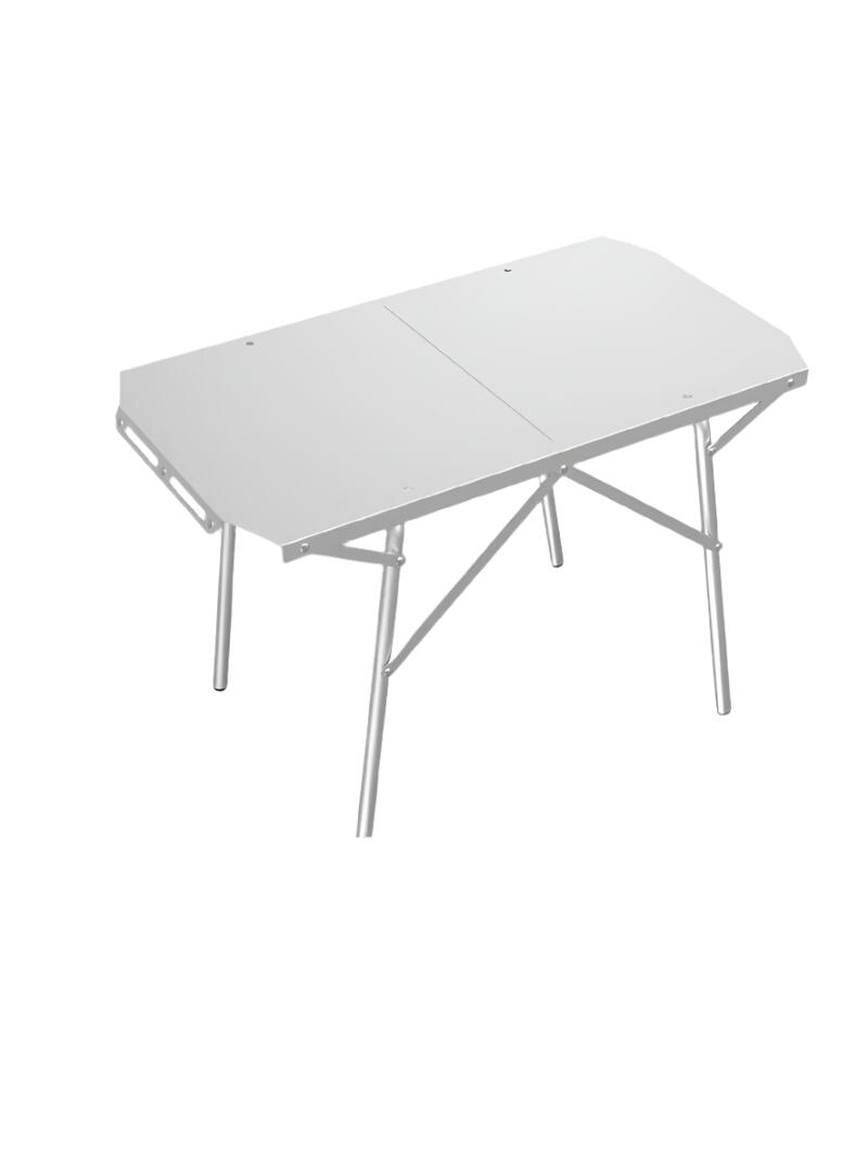 NNEOBA Outdoor Folding Table Heat-Resistant Silver