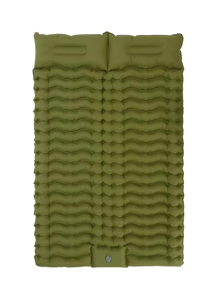 NNEOBA Double Self-Inflating Sleeping Pad Pillows Green
