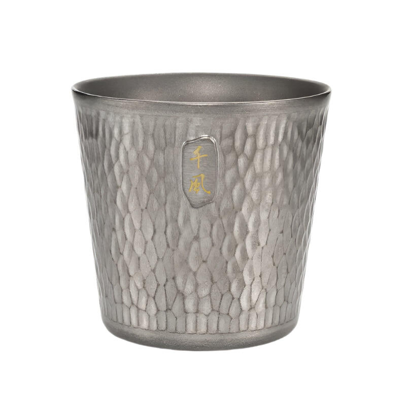 300ml Titanium Camping Mug Double-Layer Grey