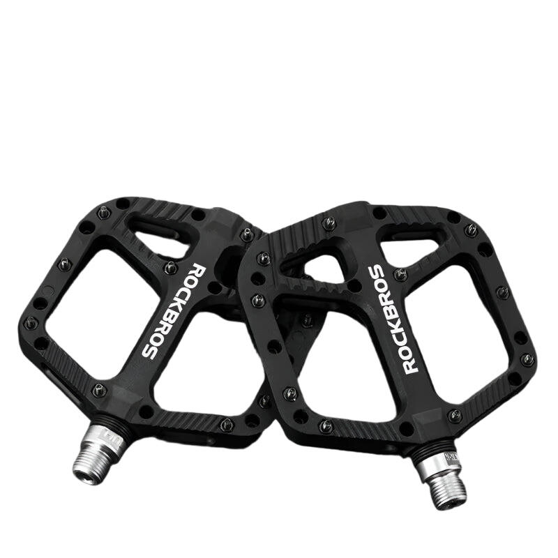 NNEOBA Ultralight Flat Platform Bicycle Pedals Nylon Composite Black