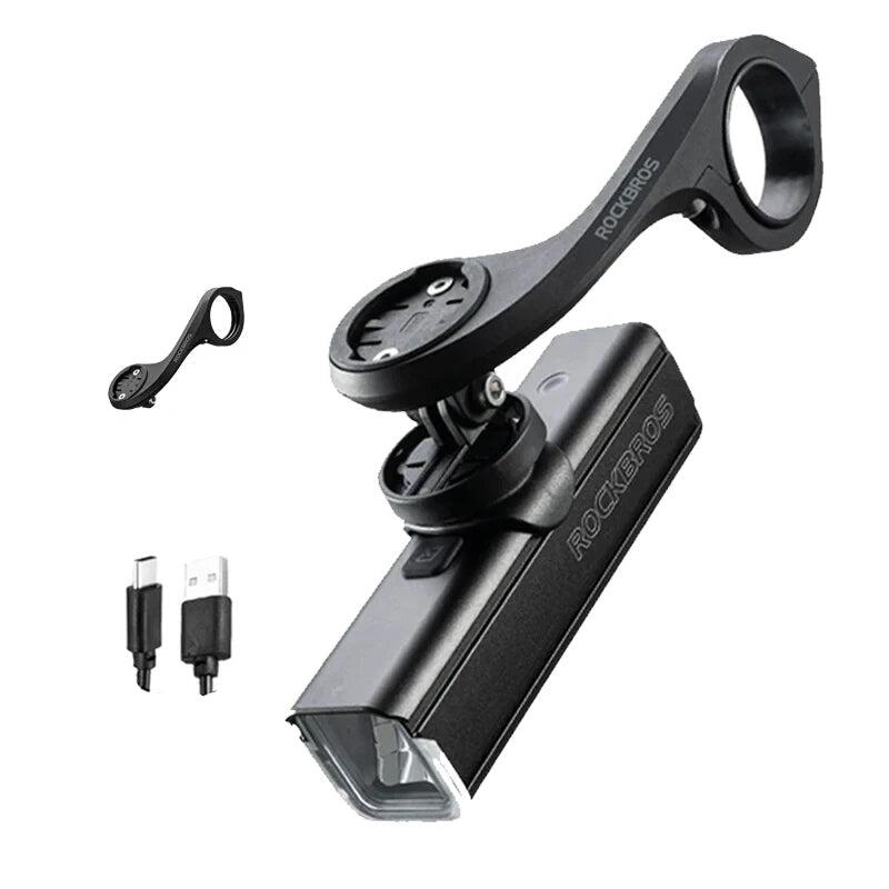 NNEOBA 1000LM Bike Light with Battery USB-C Front Lamp Black