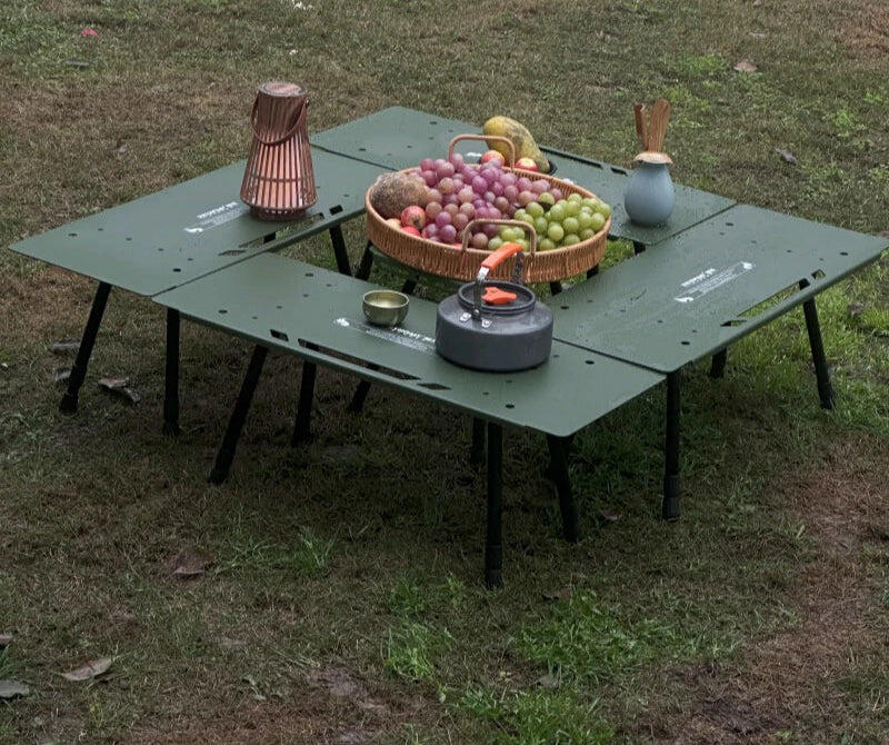 One-Tier Camping Shelf Table Tactical Aluminum Alloy Storage Rack