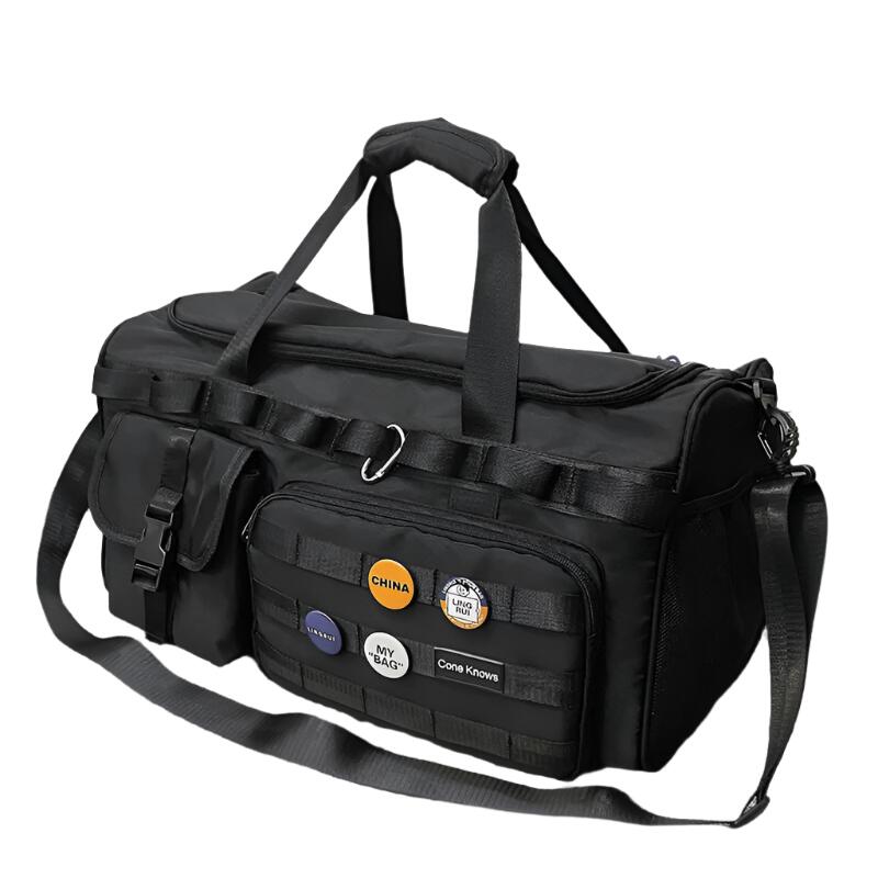 NNEOBA Foldable Dry-Wet Separation Gym Travel Bag Black