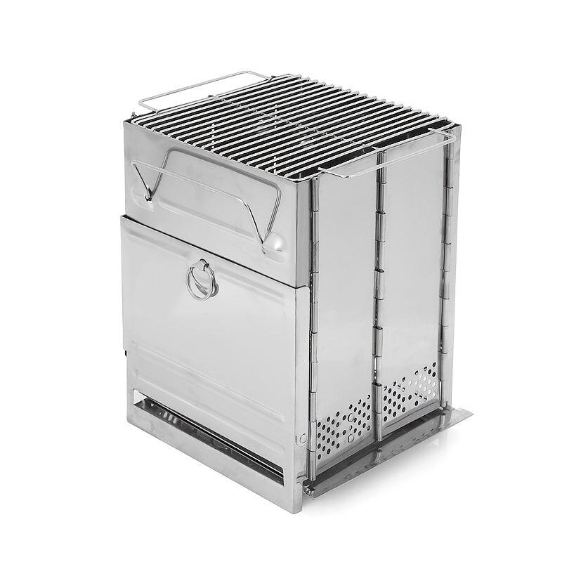 NNETM Folding Stainless Steel Camping Stove Mini Portable