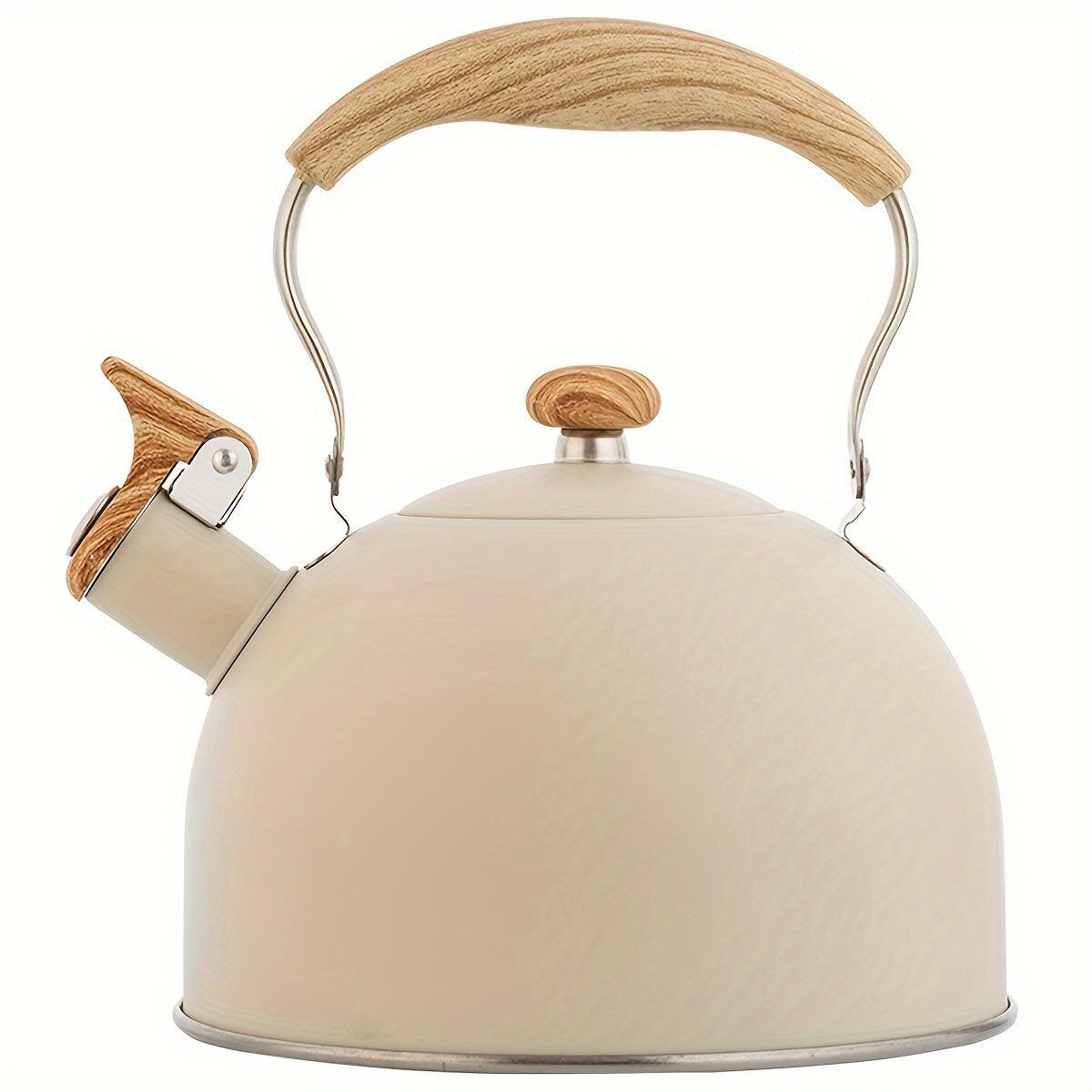 NNETM Kettle Creamy White with Wood Handle