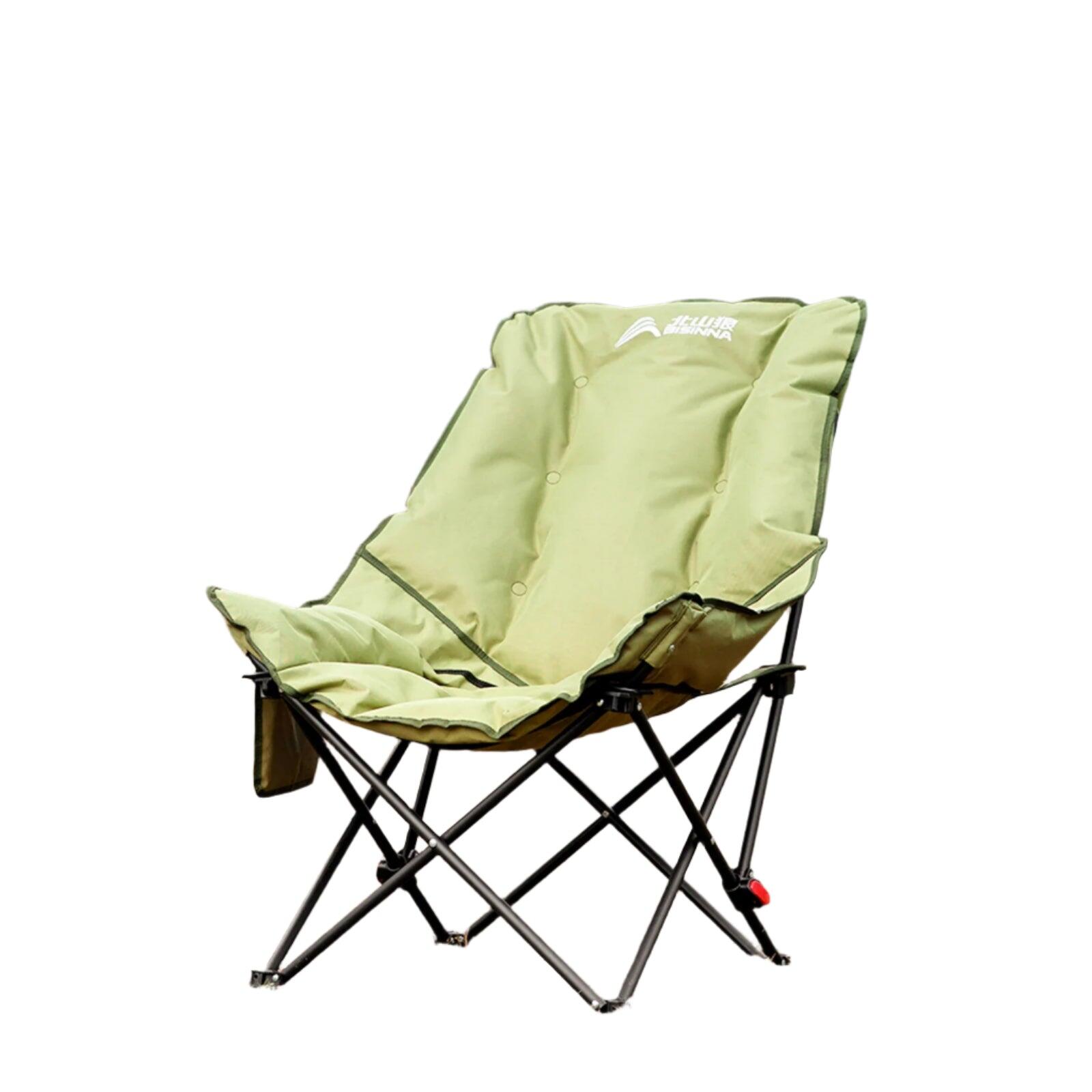 NNEOBA High-Back Adjustable Camping Moon Folding Leisure Chair Green