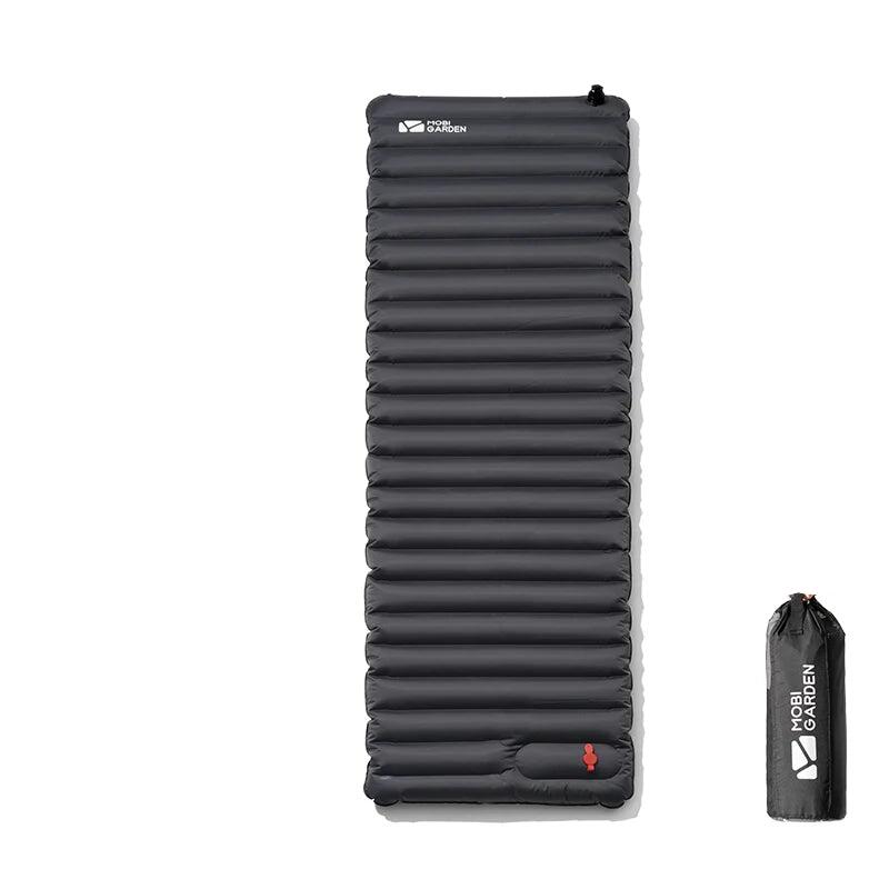 NNEOBA Inflatable Air Mat with Pump Single Sleeping Pad Gray