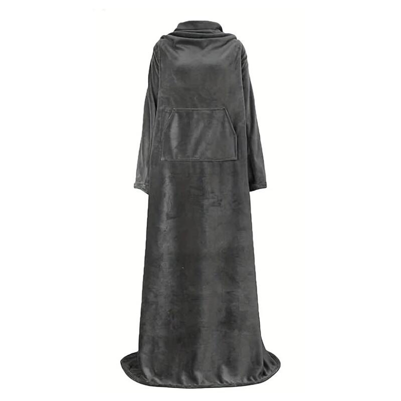 NNETM Cozy Flannel Sleeve Blanket for Indoor & Outdoor