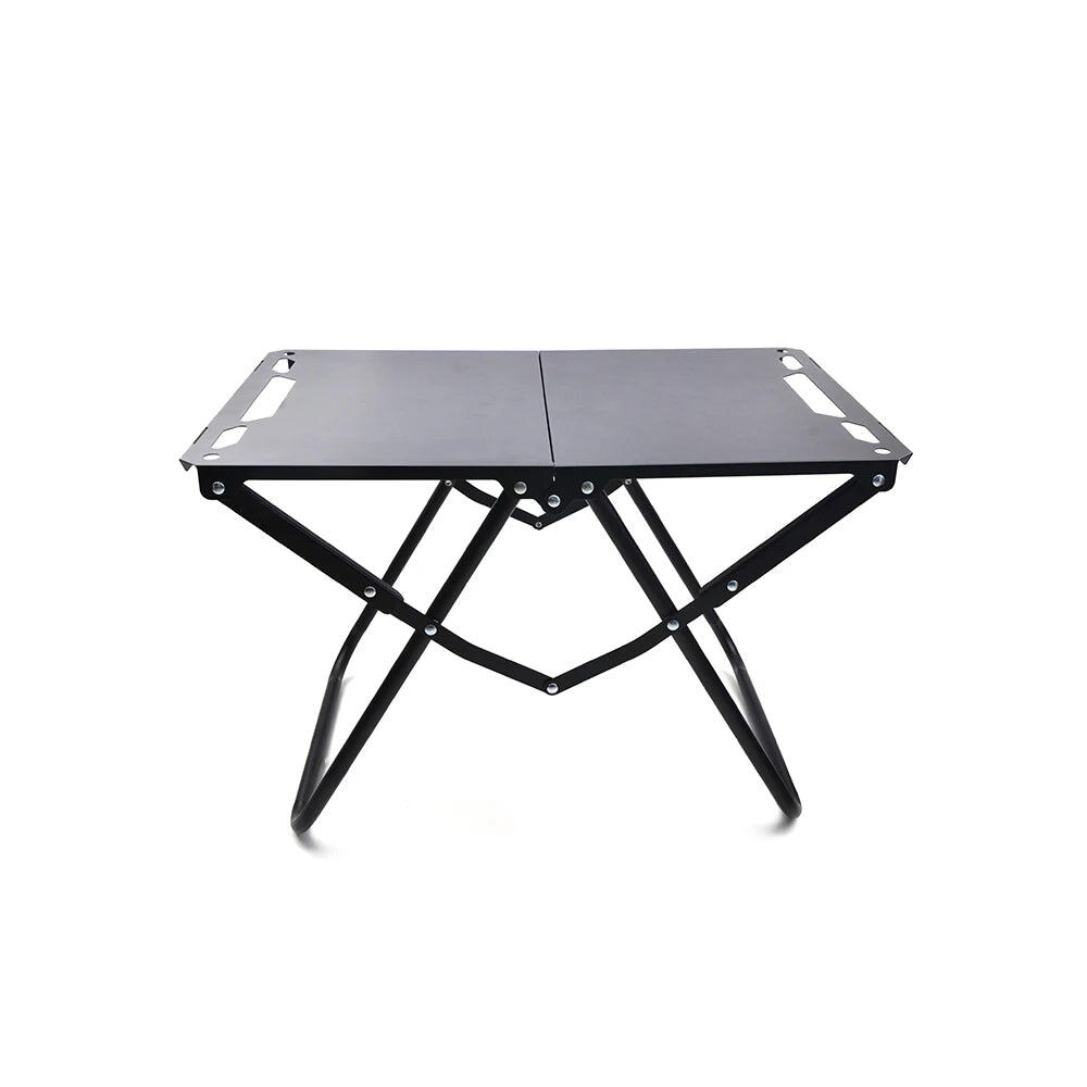 NNEOBA Foldable Hollowed Surface Camping Table Black