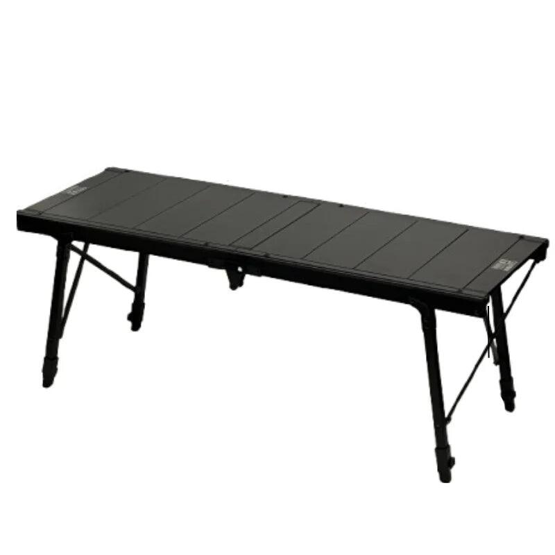 NNEOBA Folding Camping Table Adjustable IGT-Compatible Black