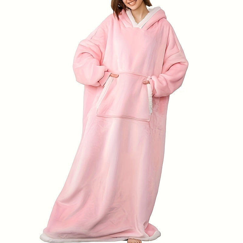 NNETM Oversized Hooded Fleece Blanket for Adults