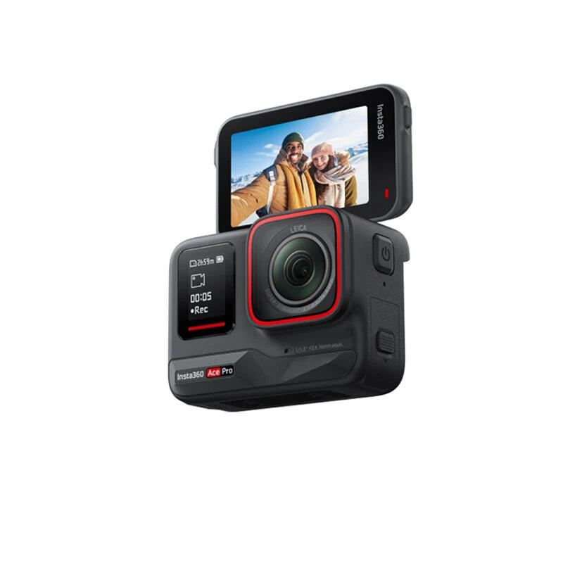 NNEOBA 4K Action Camera Sensor Dual Stabilization Black