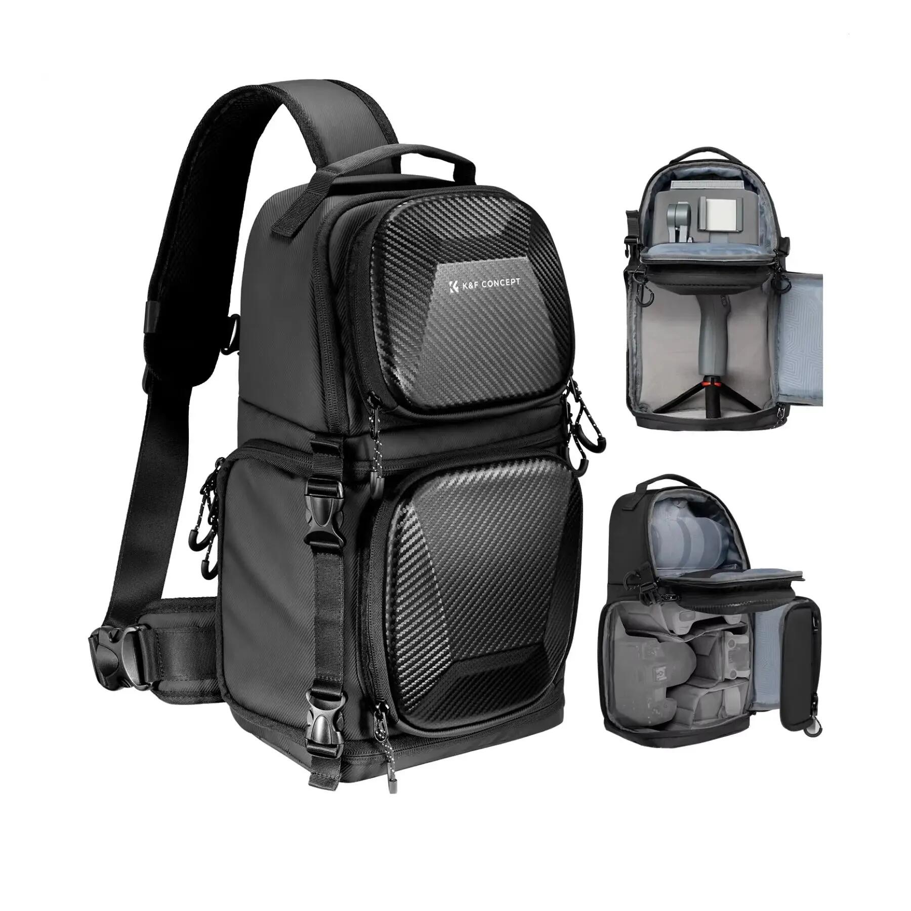 NNEOBA Hardshell Camera Sling Bag Grey