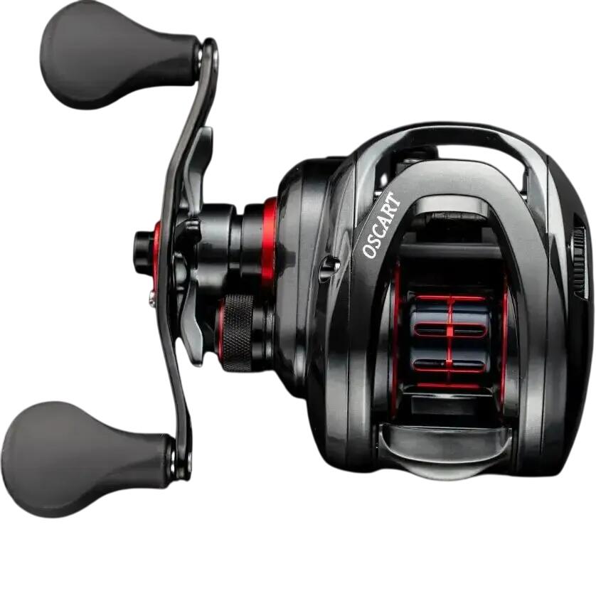 NNEOBA 9BB Baitcasting Fishing Reel with Spare Spool Black