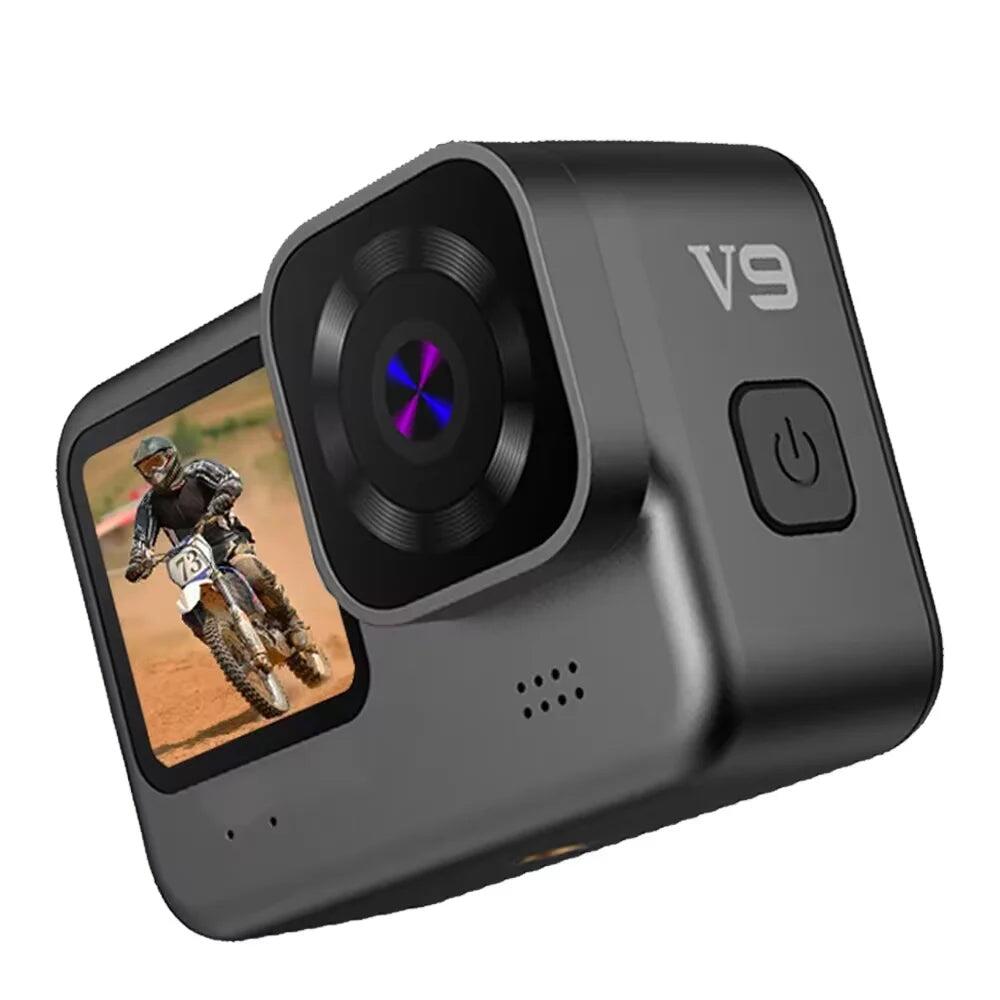 NNEOBA 5K Action Camera Dual Screen 60FPS 4K Sports Cam Black