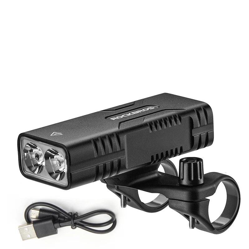 NNEOBA 850LM LED Bike Light Super Bright USB-C Headlamp Black