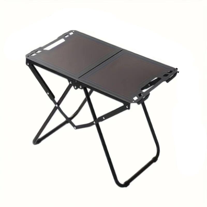 NNEOBA Folding Camping Table with Carry Handle Tripod Base Black
