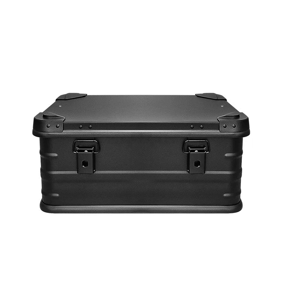 30L Aluminum Alloy Travel Storage Box Storage Case Black