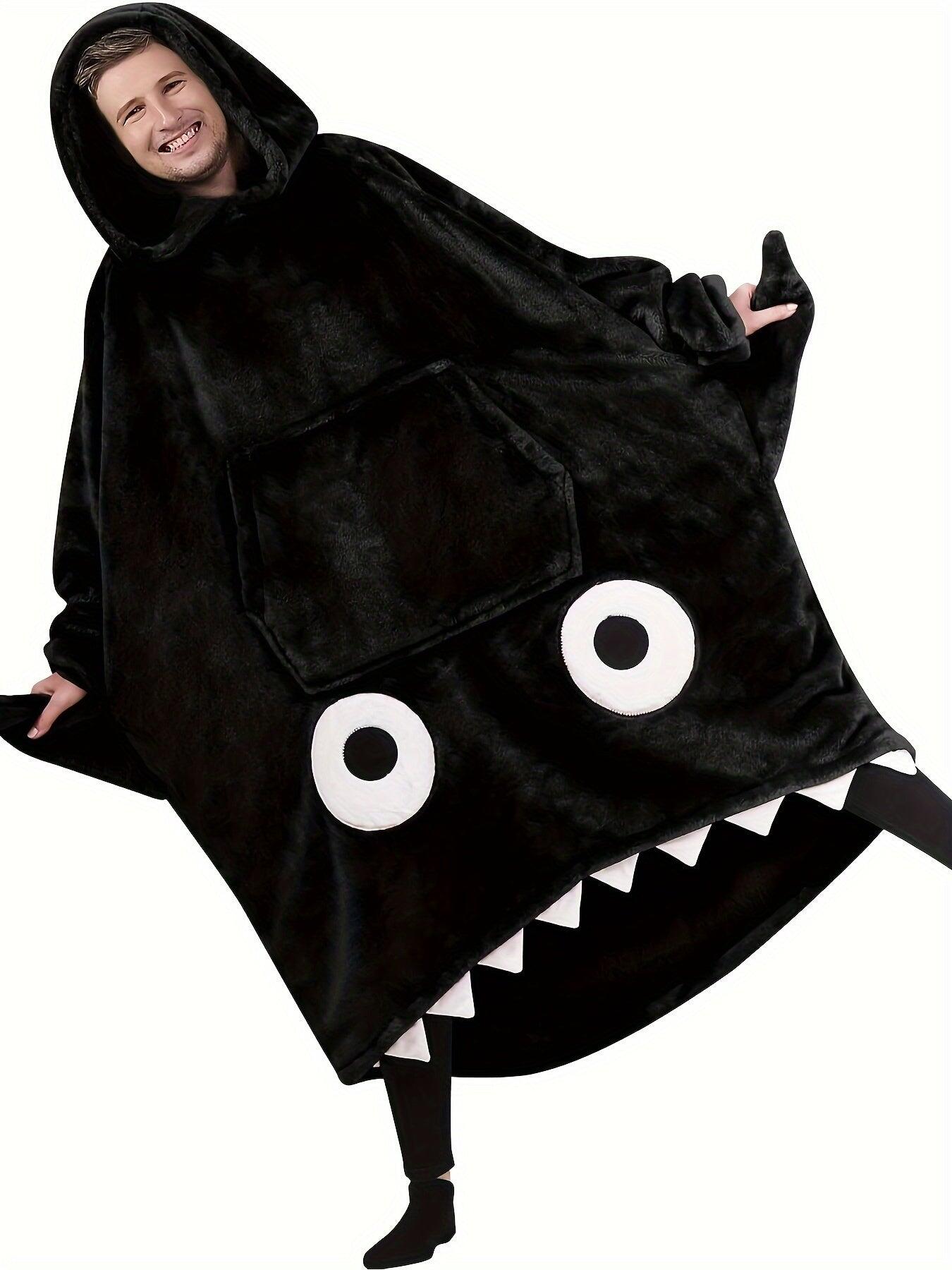 NNETM Shark Hooded Blanket Robe for Men