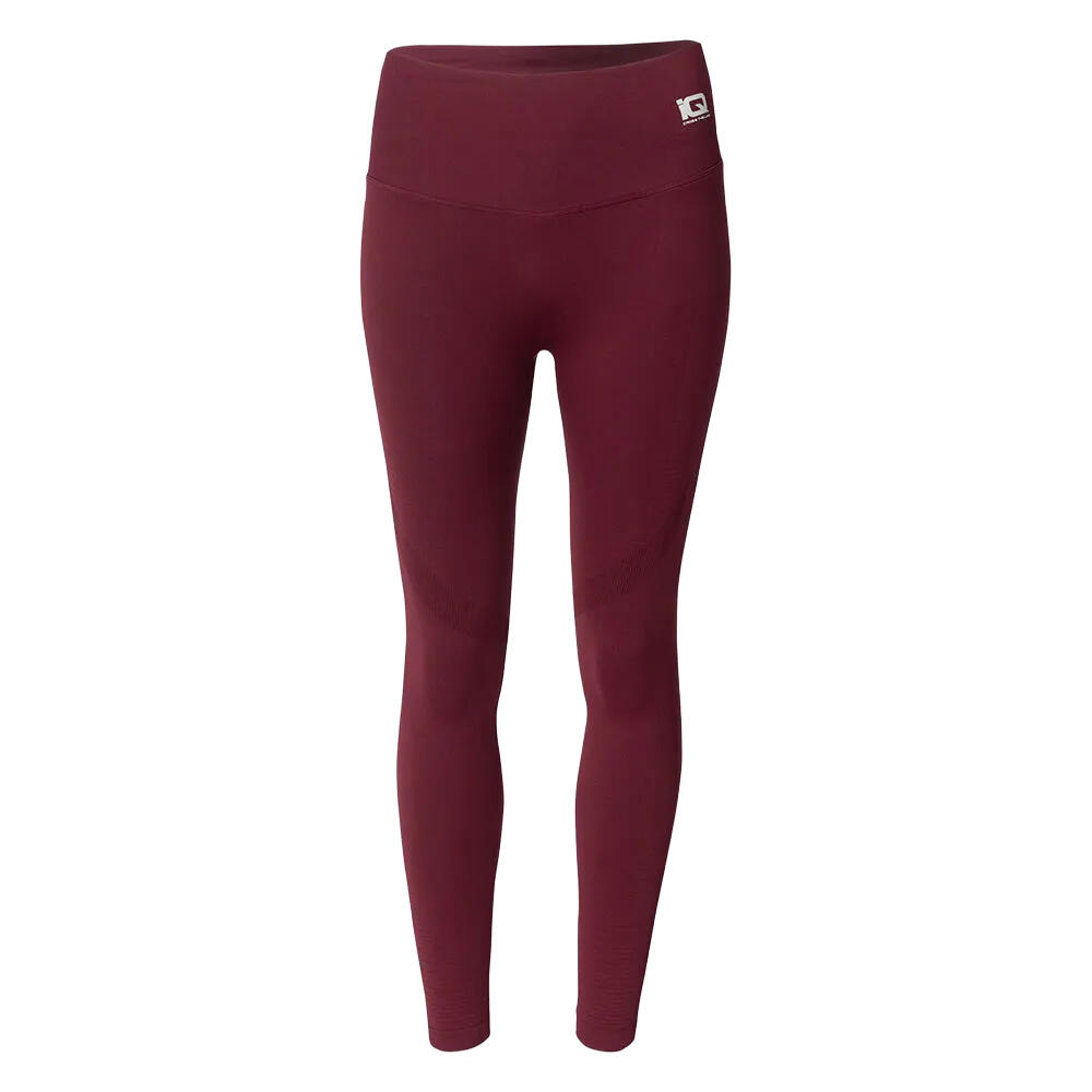 Iq - Legging Ilean Femme (pourpre) - Legging - Bordeaux|marron|rouge - Decathlon