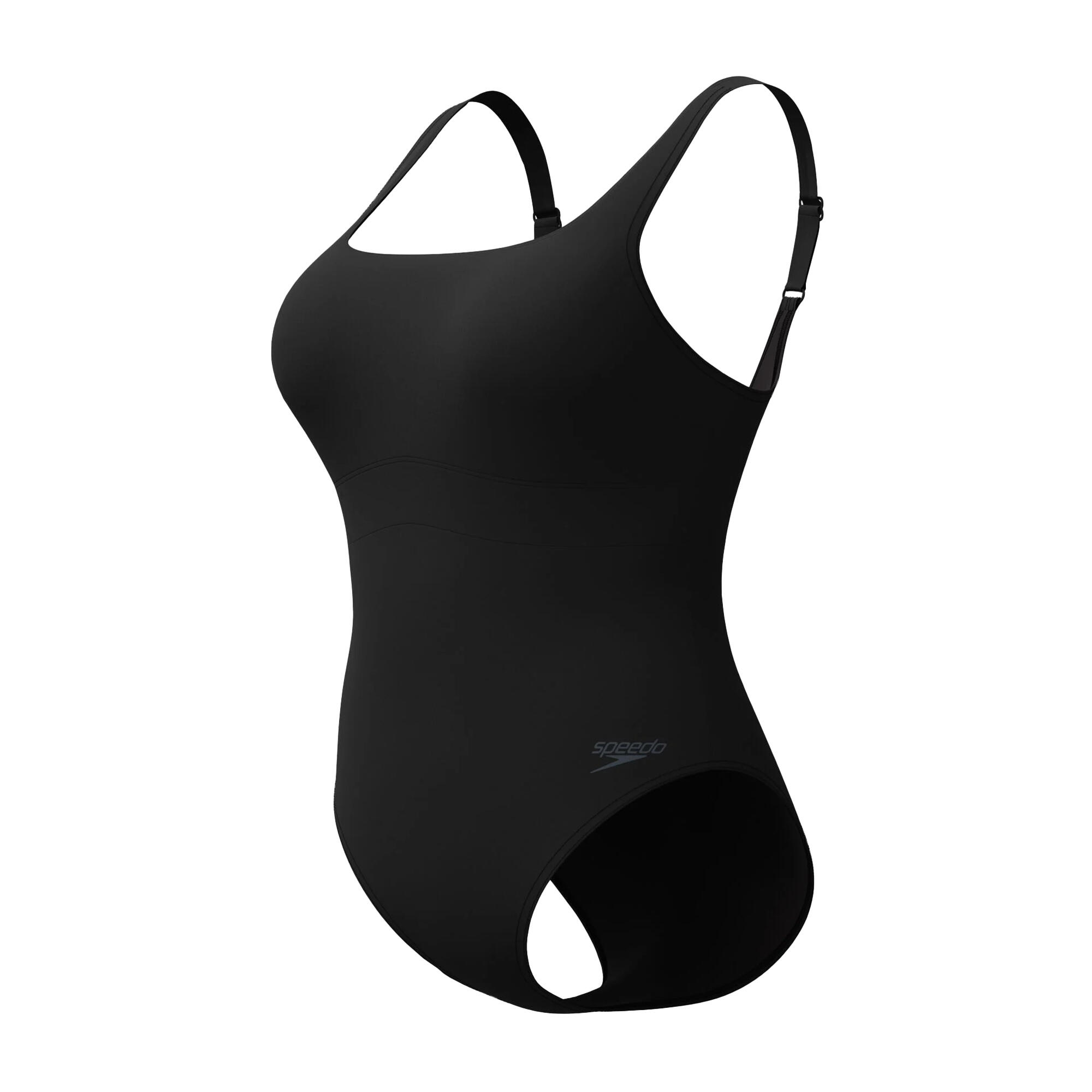 Speedo - Maillot De Bain 1 Pièce Spdscu Splce Femme (noir) - Maillot De Bain 1 Pièce - Noir - Decathlon