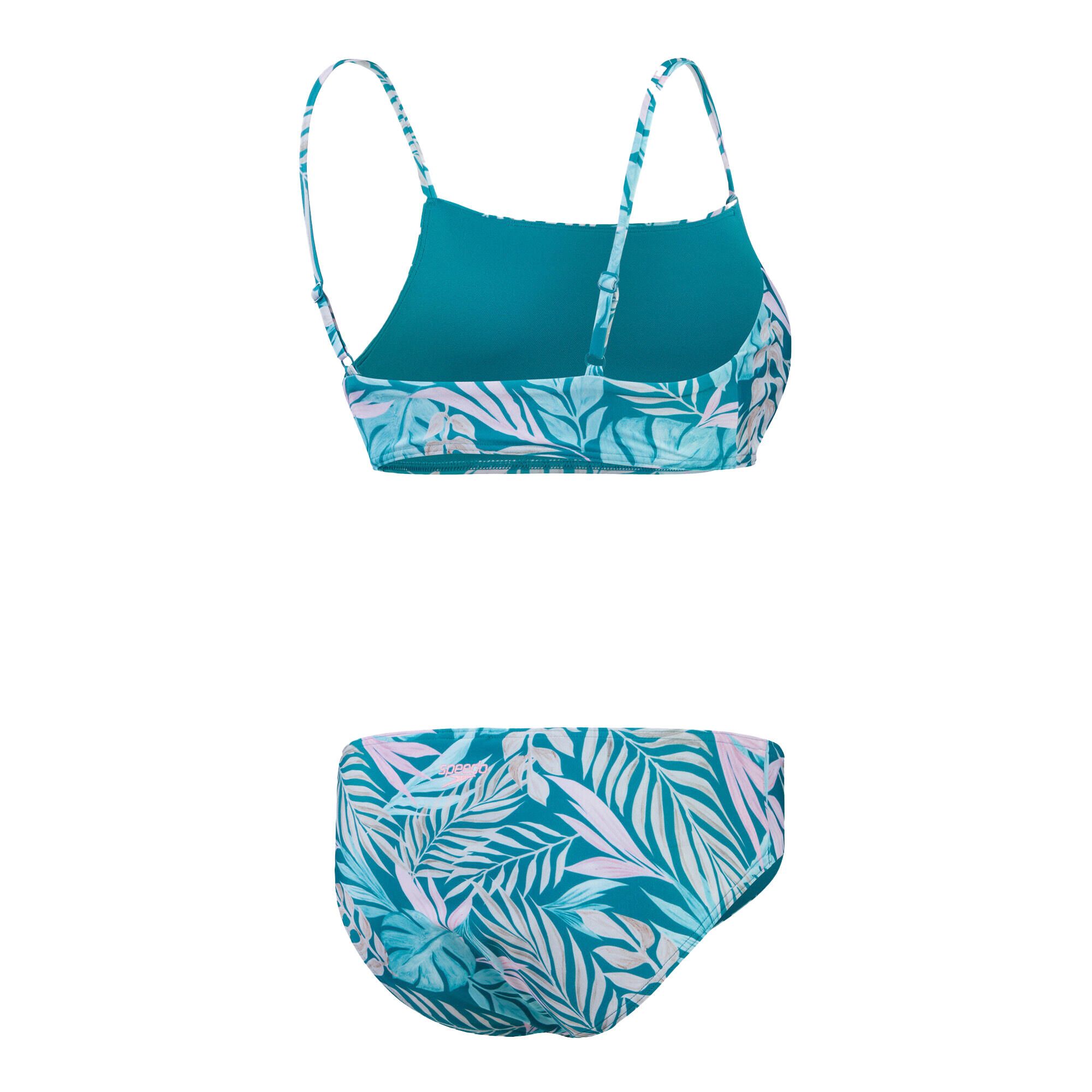 Maillot De Bain 2 Pièces Femme (Bleu / Rose) 2/3