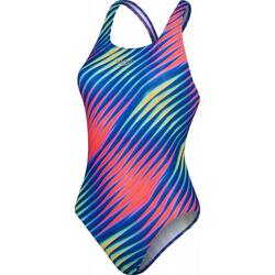 Maillot De Bain 1 Pièce POWERBACK Femme (Bleu / Rouge)