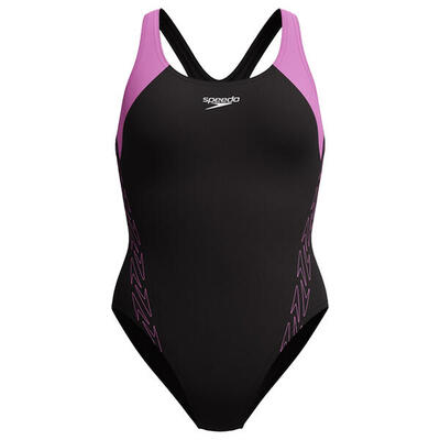 Costume Da Bagno Intero Racerback Donna Speedo Hyprbm Splc Viola