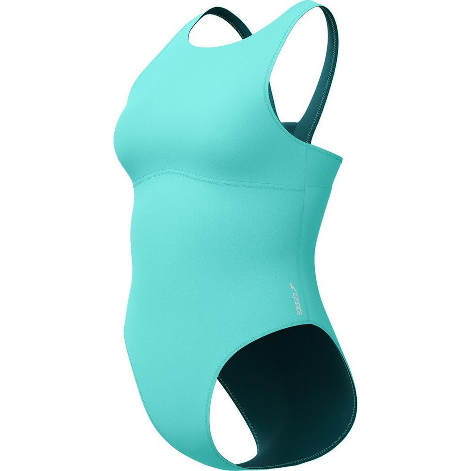 Maillot De Bain 1 Pièce Femme (Bleu) 3/4
