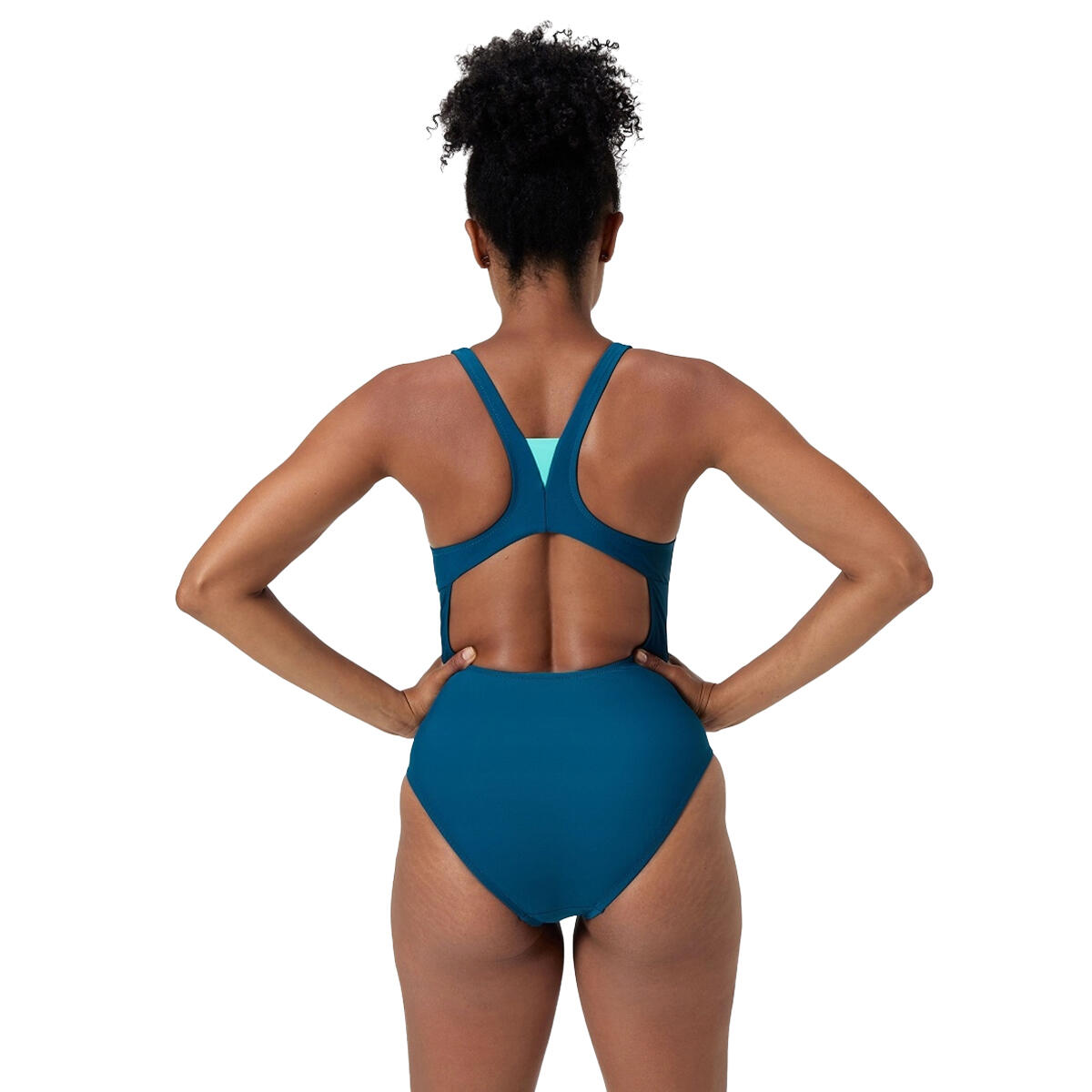Maillot De Bain 1 Pièce SOLID Femme (Vert) 2/4