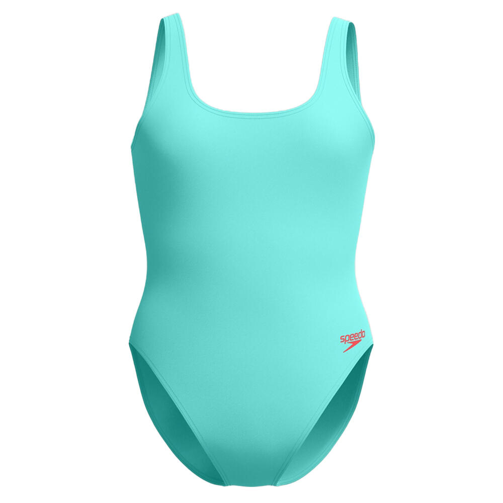 Womens/Ladies Textured One Piece Swimsuit (Turquoise)