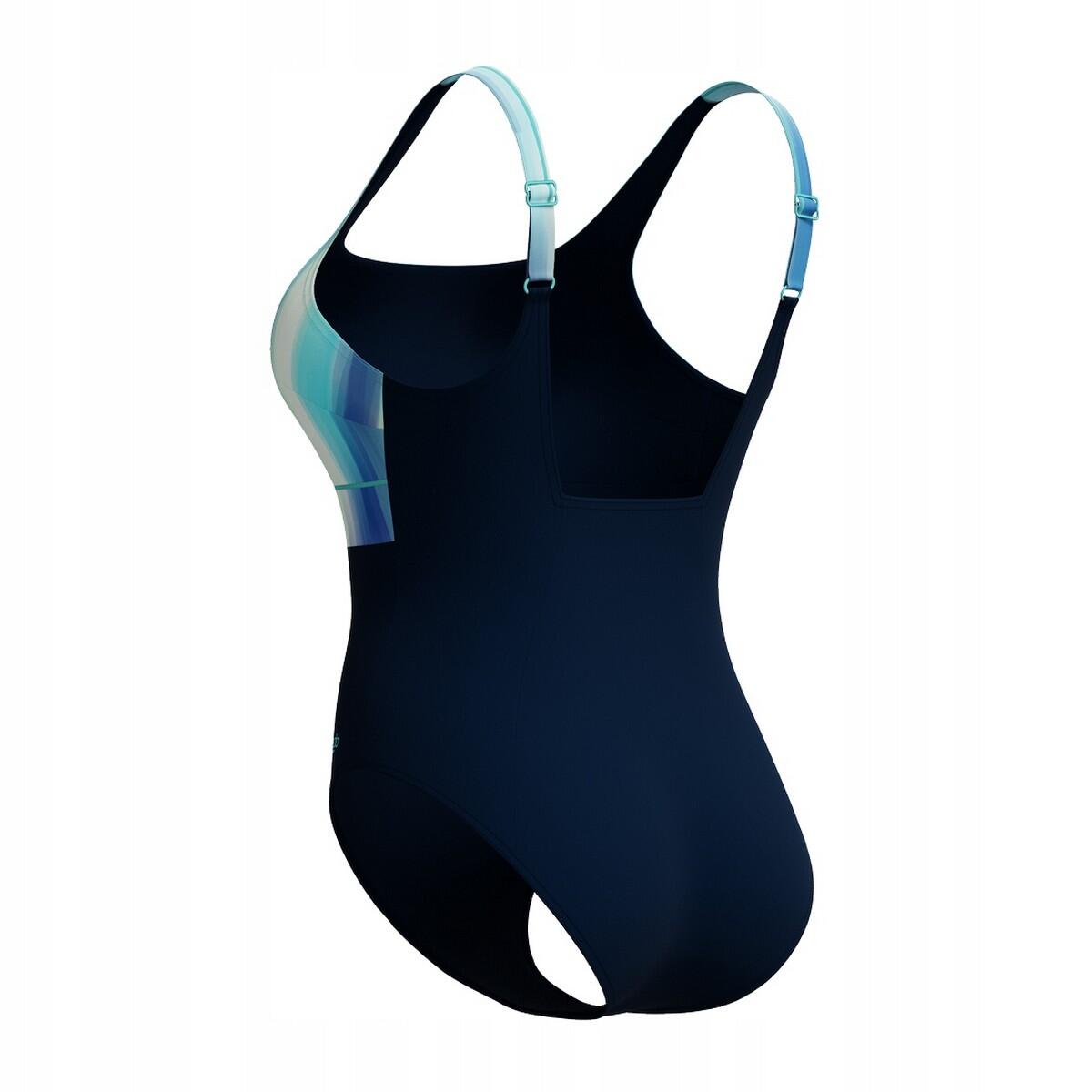 Maillot De Bain 1 Pièce ECLIPSE Femme (Bleu Marine) 2/3
