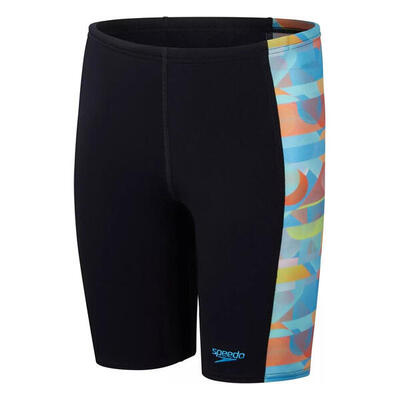 Costume Da Bagno A Pantaloncino Pannello Bambini Speedo Digital Jammer Nero Blu