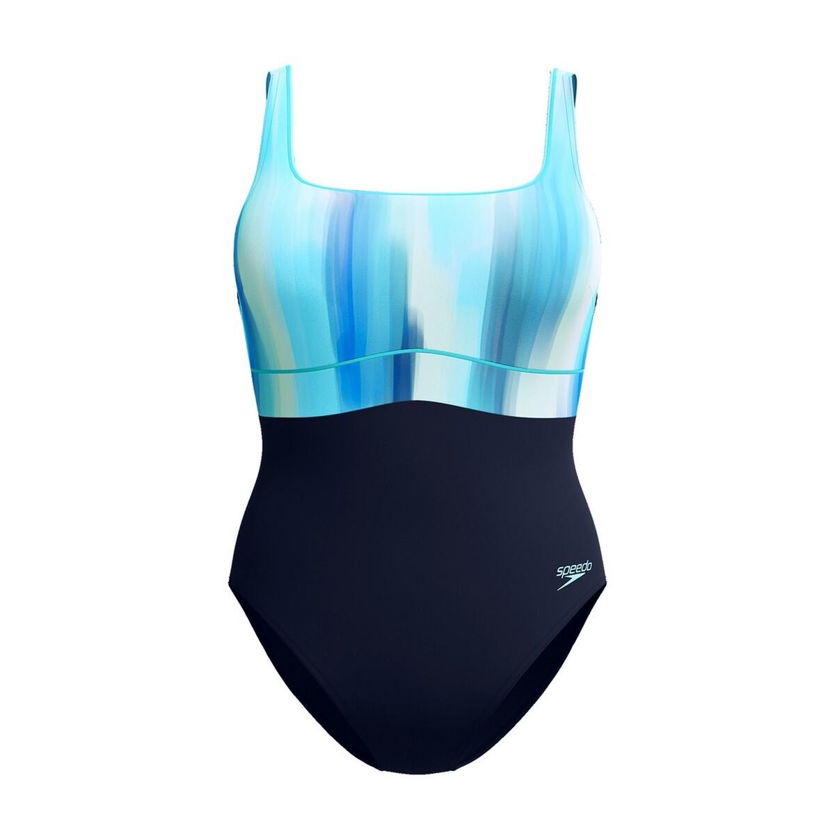 Speedo - Maillot De Bain 1 Pièce Eclipse Femme (bleu Marine) - Maillot De Bain 1 Pièce - Bleu - S - Decathlon