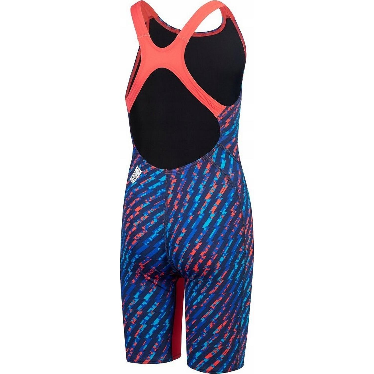 Maillot De Bain Shorty KNEESKIN Fille (Bleu / Rouge) 2/4