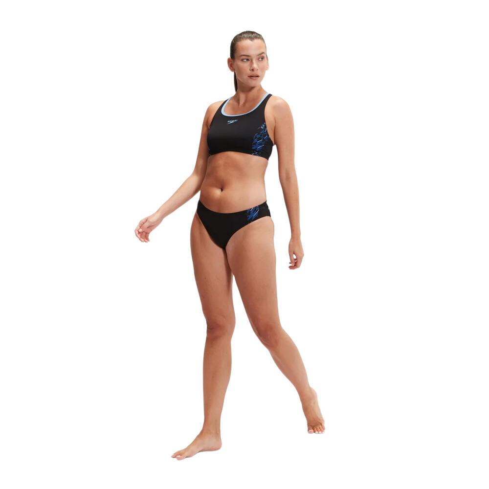Maillot De Bain 2 Pièces PLACEMENT Femme (Noir / Bleu) 3/3