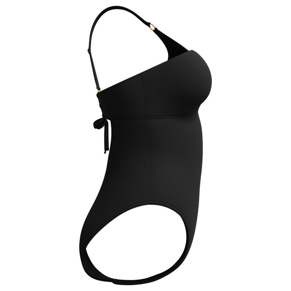 Maillot De Bain 1 Pièce SHAPING Femme (Noir) 3/4