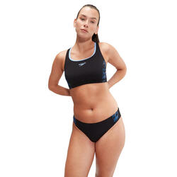 Maillot De Bain 2 Pièces PLACEMENT Femme (Noir / Bleu)