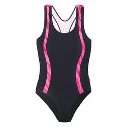 Maillot De Bain 1 Pièce ASMA Femme (Noir / Framboise Vif)