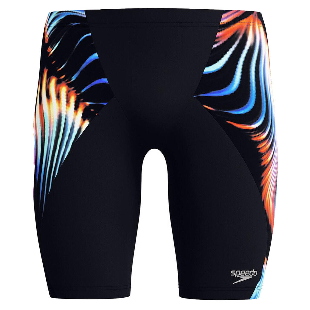 Mens Digital Lava VCut Jammer Shorts (Black)