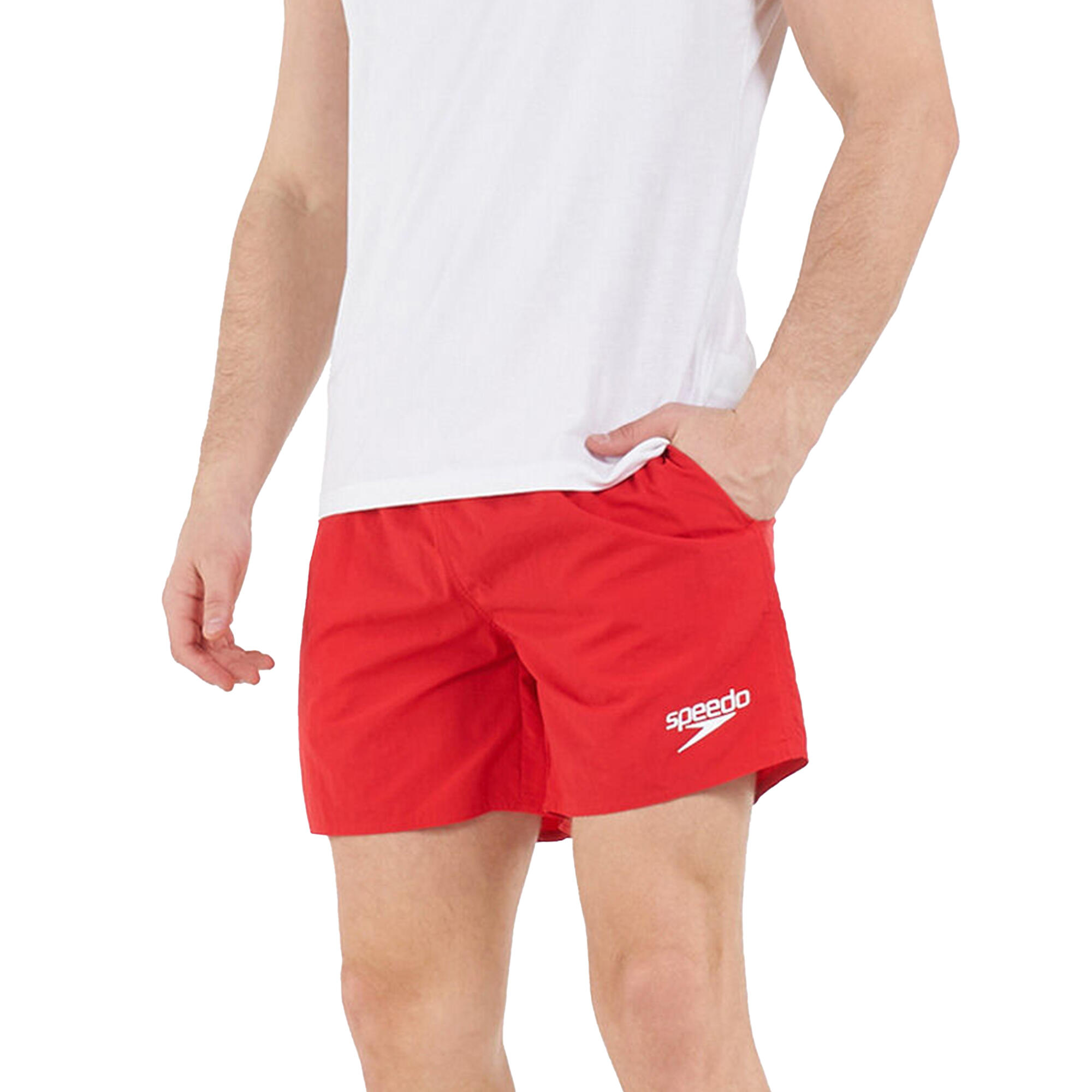 Short De Bain ESSENTIALS Homme (Rouge) 3/3